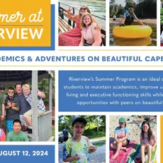 Summer at Riverview offers programs for three different age groups: Middle School, ages 11-15; High School, ages 14-19; and the Transition Program, GROW (Getting Ready for the Outside World) which serves ages 17-21.⁠
⁠
Whether opting for summer only or an introduction to the school year, the Middle and High School Summer Program is designed to maintain academics, build independent living skills, executive function skills, and provide social opportunities with peers. ⁠
⁠
During the summer, the Transition Program (GROW) is designed to teach vocational, independent living, and social skills while reinforcing academics. GROW students must be enrolled for the following school year in order to participate in the Summer Program.⁠
⁠
For more information and to see if your child fits the Riverview student profile visit 0471sulu.com/admissions or contact the admissions office at admissions@0471sulu.com or by calling 508-888-0489 x206